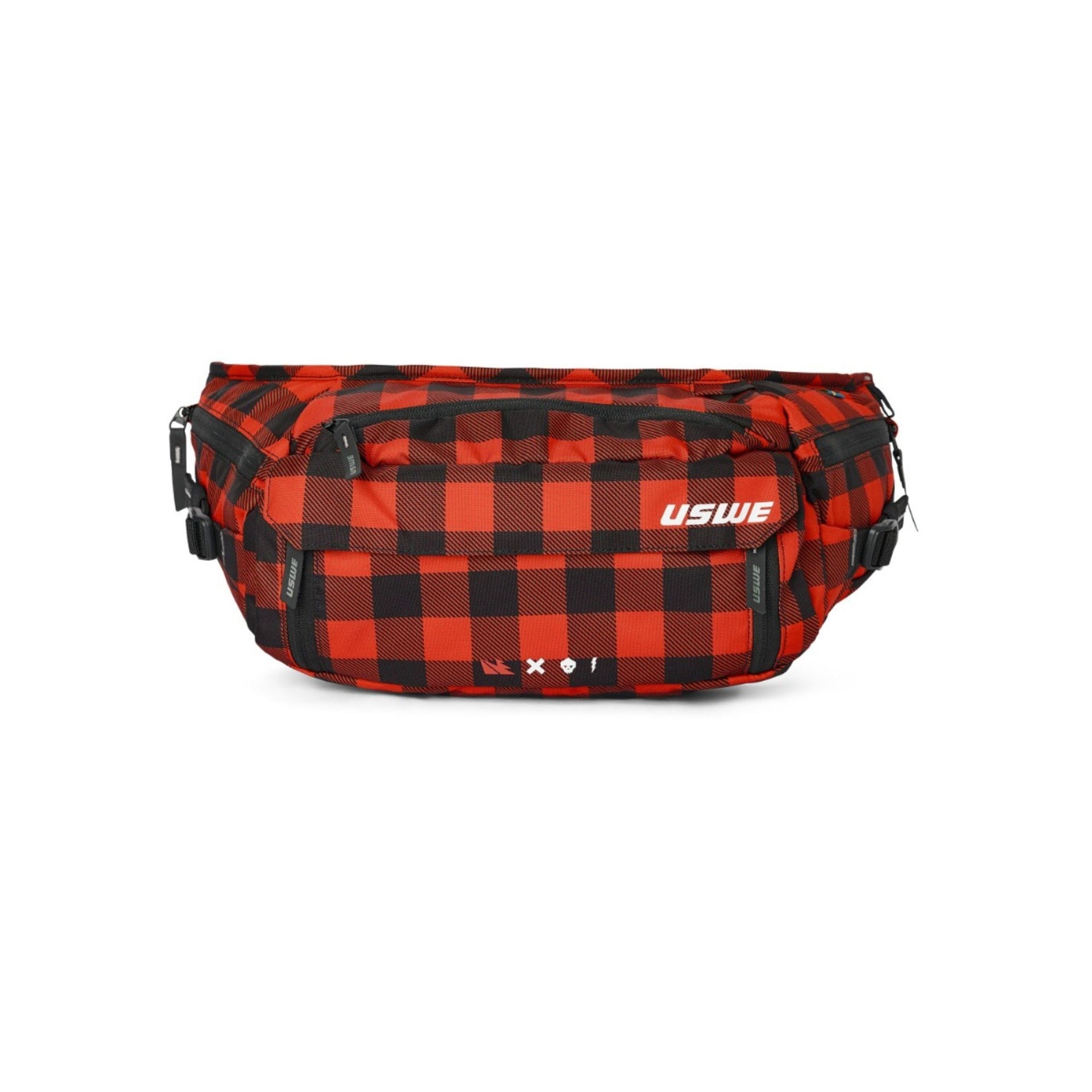 Riñonera Uwse Waist 6L Flannel Black Red